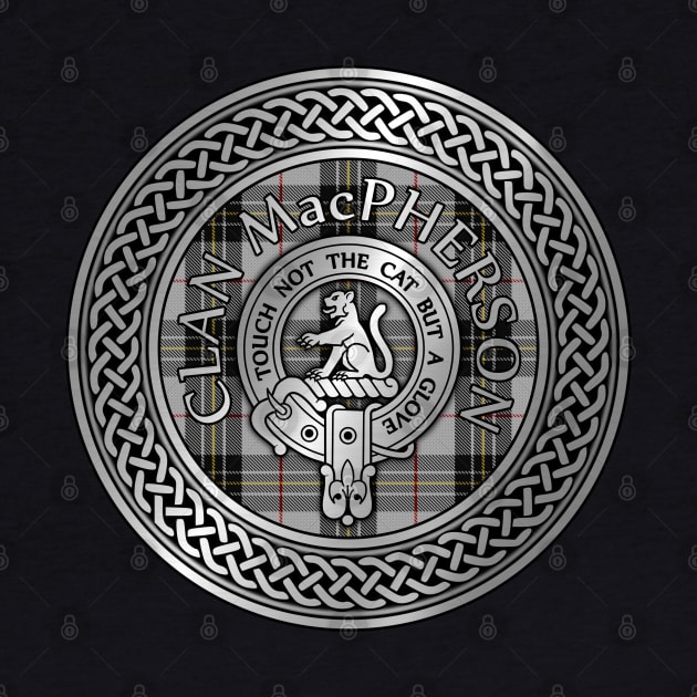 Clan MacPherson Crest & Tartan Knot by Taylor'd Designs